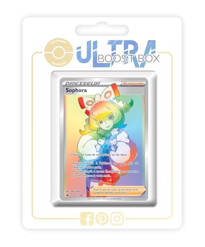 my-booster SWSH06-FR24-UB-217 Sophora (Sophora) 217/198 Geheimer Regenbogen Trainer, Ultraboost X Epée et Bouclier 6 Règne de Glace, Box mit 10 französisch Pokémon-Karten von my-booster