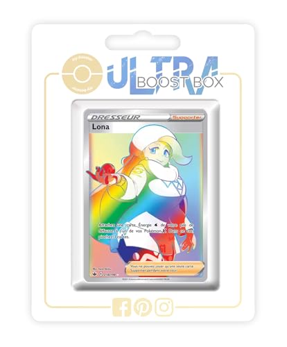 my-booster SWSH06-FR24-UB-218 Lona (Mel) 218/198 Geheimer Regenbogen Trainer, Ultraboost X Epée et Bouclier 6 Règne de Glace, Box mit 10 französisch Pokémon-Karten von my-booster