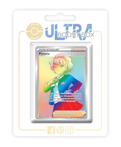 my-booster SWSH06-FR24-UB-219 Pivonia (Mila) 219/198 Geheimer Regenbogen Trainer, Ultraboost X Epée et Bouclier 6 Règne de Glace, Box mit 10 französisch Pokémon-Karten von my-booster