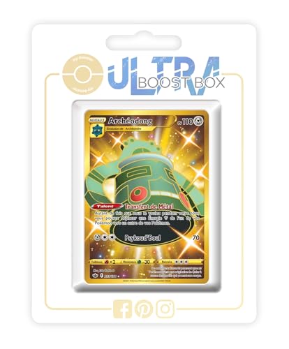 my-booster SWSH06-FR24-UB-223 Archéodong (Bronzong) 223/198 Geheimer Gold, Ultraboost X Epée et Bouclier 6 Règne de Glace, Box mit 10 französisch Pokémon-Karten von my-booster