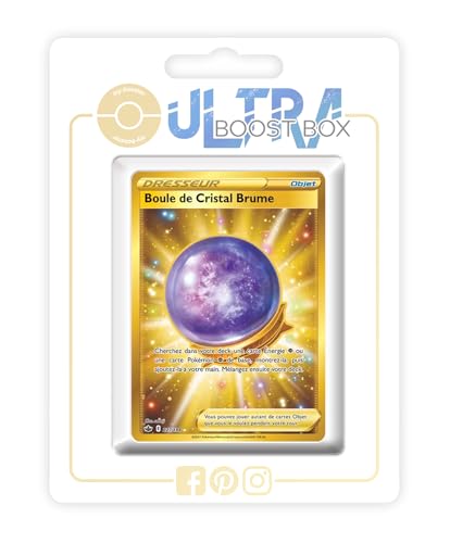my-booster SWSH06-FR24-UB-227 Boule de Cristal Brume (Nebelkristall) 227/198 Geheimer Gold Trainer, Ultraboost X Epée et Bouclier 6 Règne de Glace, Box mit 10 französisch Pokémon-Karten von my-booster