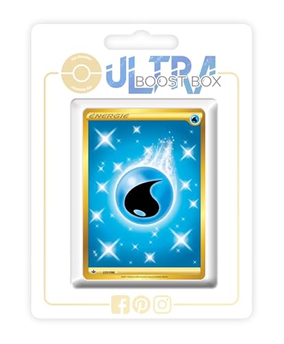 my-booster SWSH06-FR24-UB-231 Énergie EAU (Wasser-Energie) 231/198 Geheimer Gold, Ultraboost X Epée et Bouclier 6 Règne de Glace, Box mit 10 französisch Pokémon-Karten von my-booster