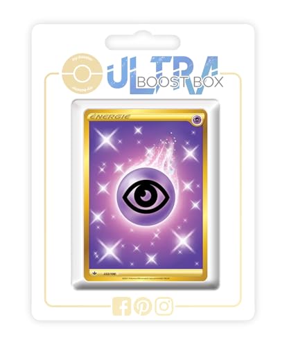 my-booster SWSH06-FR24-UB-232 Énergie PSY (Psycho-Energie) 232/198 Geheimer Gold, Ultraboost X Epée et Bouclier 6 Règne de Glace, Box mit 10 französisch Pokémon-Karten von my-booster