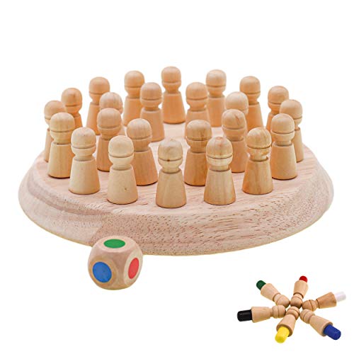 myCozyLite Schach Spiel Erraten Farbe, Stick Erinnerung Brettspiel, Holz, 2-6 Spieler, Farbabstimmung Herausforderung, Familienspaß Spiel, Kleine Würfel Brettspiel für Kinder und Erwachsene, 3 Jahre+ myCozyLite Schach Spiel Erraten Farbe, Stick Erinnerung Brettspiel, Holz, 2-6 Spieler, Farbabstimmung Herausforderung, Familienspaß Spiel, Kleine Würfel Brettspiel für Kinder und Erwachsene, 3 Jahre+ von myCozyLite
