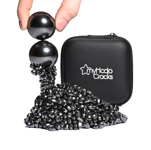 myHodo Crack Magnets Bundle | 2X Extra Starke Magnetkugeln (33mm) & 550+ Magnetsteine (~6mm) | Fidget Magnet Toys Set für ASMR, Stressabbau & Kreativität | Anti Stress Spielzeug | ADHS Hilfsmittel von myHodo