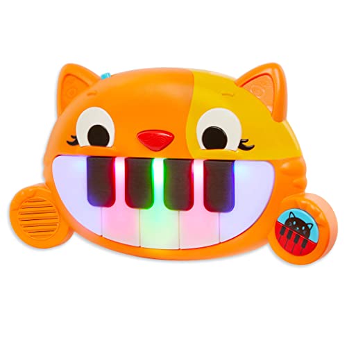 B. toys Baby Spielzeug Mini Meowsic Katzen Keyboard – Babyspielzeug Piano mit bunten Lichtern und Musik – Kinder Klavier Sensorik Spielzeug ab 6 Monaten von B. toys