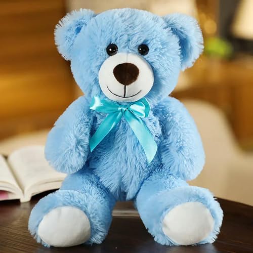 mzDxLy Niedlicher Teddybär Plüschtier Kuscheltier weich niedlich Bär Puppe Spielzeug für Kinder Mädchen Geburtstag 35cm 4 von mzDxLy