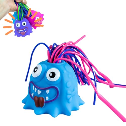 Hair Pulling Monster Stress Relief Toy,Funny Hair-Pulling Screaming Toy,Halloween Screaming Monster Toys,Stress Relief and Anti-Anxiety Toys for Kids and Adults, Pulling Hair Monster Squeeze Toys von mzvoo