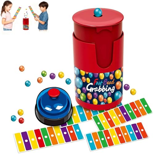 mzvoo Fast Bead Grabbing Game,Schnelles Perlengreifspiel,Match Color Bingo Game Set,Schnelles Perlen-Greifspiel, Actionspiel und Geschwindigkeit, Farbzuordnungsspiel für 2-4 Spieler-1set mzvoo Fast Bead Grabbing Game,Schnelles Perlengreifspiel,Match Color Bingo Game Set,Schnelles Perlen-Greifspiel, Actionspiel und Geschwindigkeit, Farbzuordnungsspiel für 2-4 Spieler-1set von mzvoo