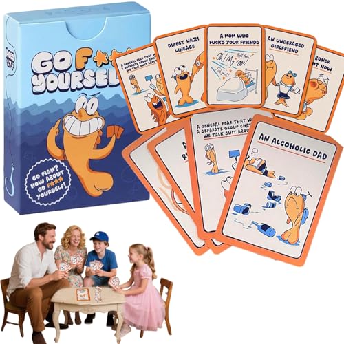 mzvoo go Fish Card Game,Adult Card Game Go Fish Spiel,How About Goes rself Small Humiliations of Life, Classic Interactive Funny Family and Educational Games-A mzvoo go Fish Card Game,Adult Card Game Go Fish Spiel,How About Goes rself Small Humiliations of Life, Classic Interactive Funny Family and Educational Games-A von mzvoo