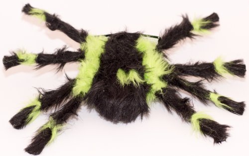 Deko-Spinne behaart, schwarz-grün 30 cm von n/a