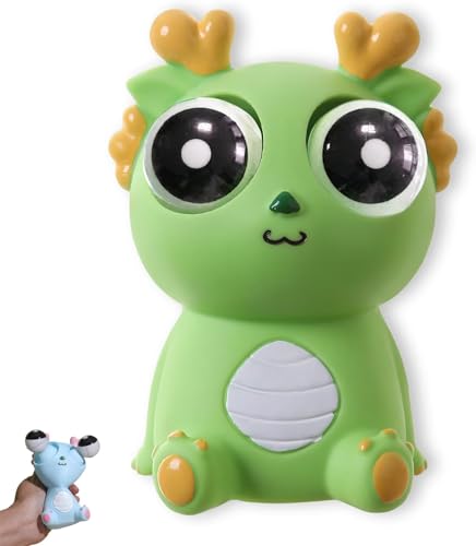nadamuSun Squeeze Stress Relief Toy Eye Popping Dragon Funny Eyeball Burst Toys Pop Out Eyes Toy Ideal Gift(Green) von nadamuSun