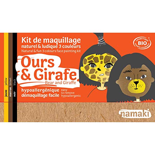 namaki - 110015 Bio Bär & Giraffe Kit, 110015, gelb, braun, schwarz von namaki