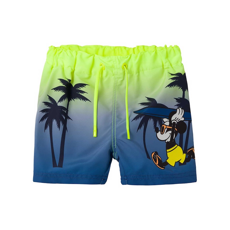Bade-Shorts NMMMACK MICKEY in safety yellow von name it