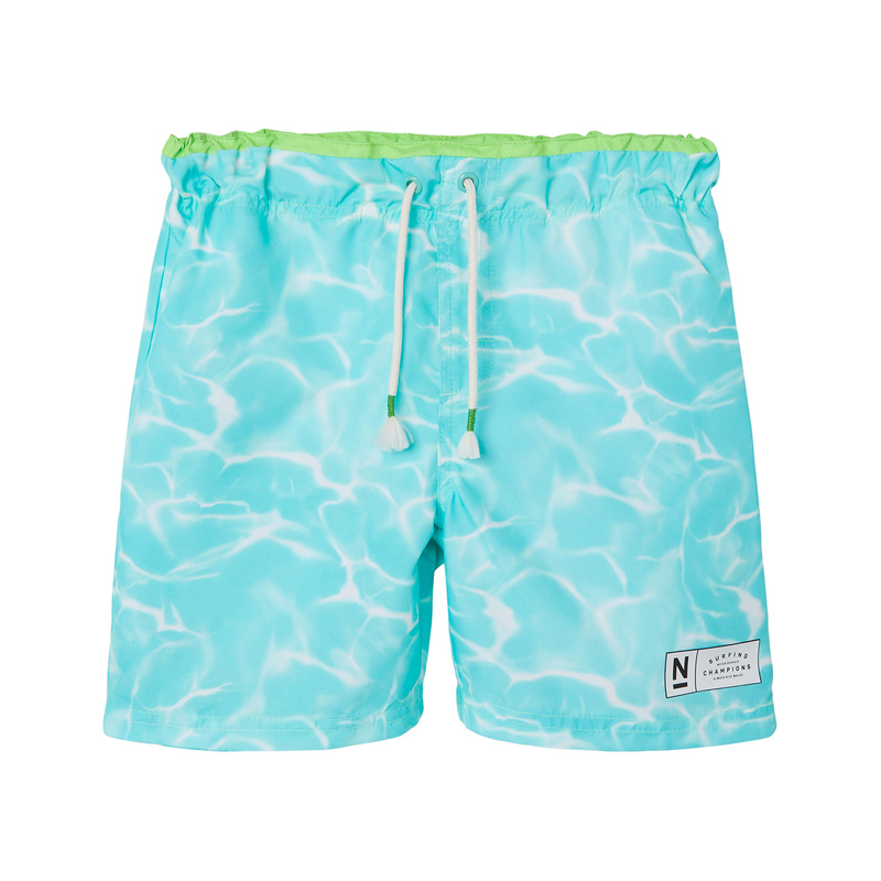 Badeshorts NKMZAGLO WATER in pool blue von name it