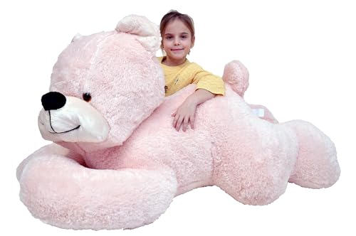 nana shop Liegender großer Teddybär für Kinder, Teddybär, XXL Kuschelbär, Stofftier Plüschtier, Kuscheltier von nana shop