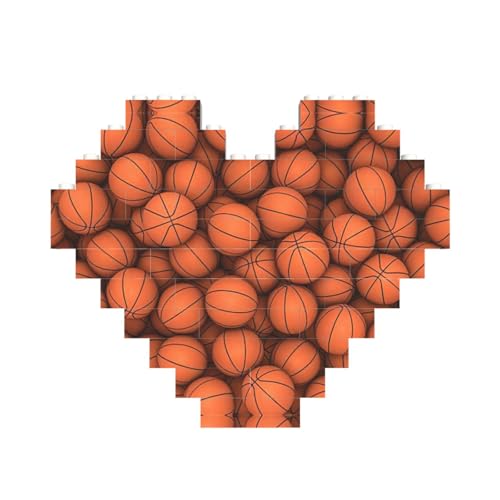 Basketball-Puzzle, Herzform, Baustein-Puzzle, personalisierbares Geschenk für Männer und Frauen Basketball-Puzzle, Herzform, Baustein-Puzzle, personalisierbares Geschenk für Männer und Frauen von nanger
