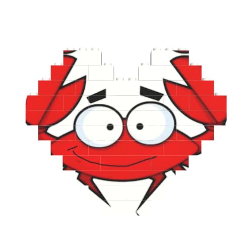Cartoon-Krabben-Druck, herzförmiges Baustein-Puzzle, personalisiertes individuelles Geschenk für Männer und Frauen Cartoon-Krabben-Druck, herzförmiges Baustein-Puzzle, personalisiertes individuelles Geschenk für Männer und Frauen von nanger