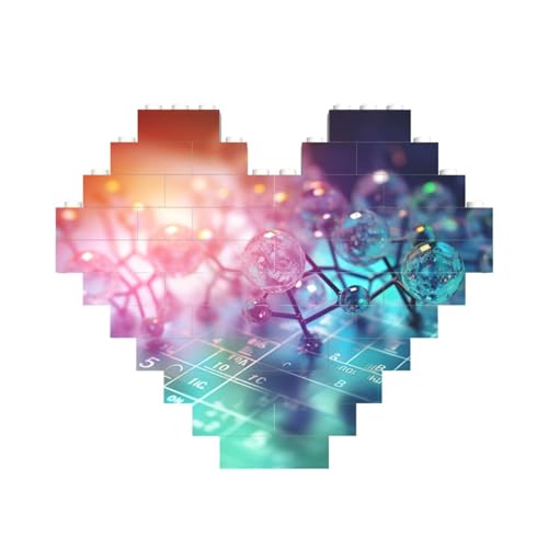 Chemisches Periodensystem, herzförmiges Baustein-Puzzle, personalisiertes Geschenk für Männer und Frauen Chemisches Periodensystem, herzförmiges Baustein-Puzzle, personalisiertes Geschenk für Männer und Frauen von nanger