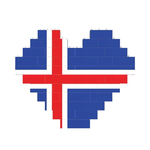 Flagge von Island, herzförmiges Baustein-Puzzle, personalisiertes Geschenk für Männer und Frauen Flagge von Island, herzförmiges Baustein-Puzzle, personalisiertes Geschenk für Männer und Frauen von nanger