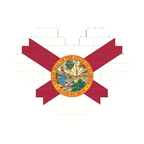 Florida-Flagge, herzförmiges Baustein-Puzzle, personalisiertes Geschenk für Männer und Frauen Florida-Flagge, herzförmiges Baustein-Puzzle, personalisiertes Geschenk für Männer und Frauen von nanger