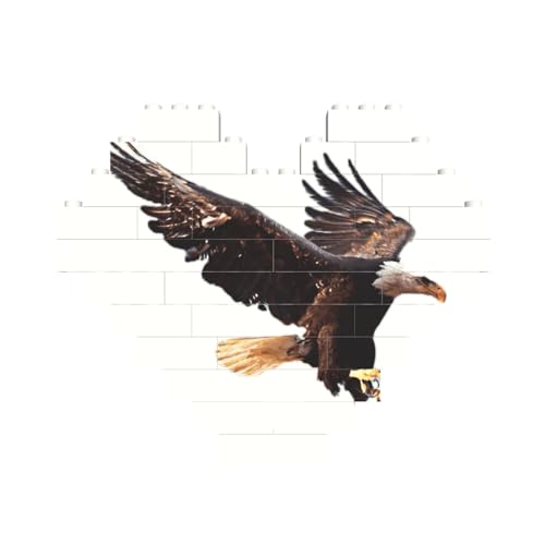 Herzförmiges Baustein-Puzzle mit Adleraufdruck, personalisiertes Geschenk für Männer und Frauen Herzförmiges Baustein-Puzzle mit Adleraufdruck, personalisiertes Geschenk für Männer und Frauen von nanger