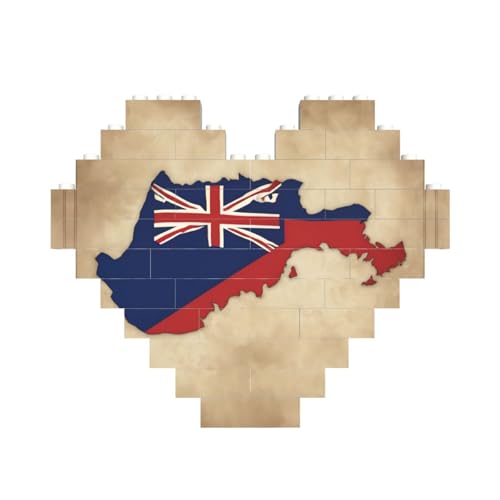 Kaimaninseln-Flagge, Kartendruck, herzförmiges Baustein-Puzzle, personalisiertes Geschenk für Männer und Frauen Kaimaninseln-Flagge, Kartendruck, herzförmiges Baustein-Puzzle, personalisiertes Geschenk für Männer und Frauen von nanger