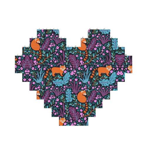 Katzendruck, herzförmiges Baustein-Puzzle, personalisiertes Geschenk für Männer und Frauen Katzendruck, herzförmiges Baustein-Puzzle, personalisiertes Geschenk für Männer und Frauen von nanger