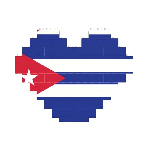 Kubanische Flagge, herzförmiges Baustein-Puzzle, personalisiertes Geschenk für Männer und Frauen Kubanische Flagge, herzförmiges Baustein-Puzzle, personalisiertes Geschenk für Männer und Frauen von nanger