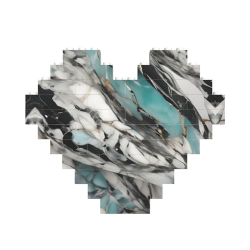 Marmordruck, herzförmiges Baustein-Puzzle, personalisiertes individuelles Geschenk für Männer und Frauen Marmordruck, herzförmiges Baustein-Puzzle, personalisiertes individuelles Geschenk für Männer und Frauen von nanger