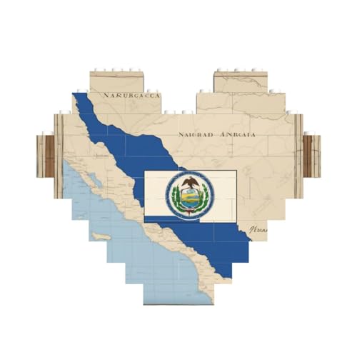 Nicaragua-Flagge, Kartendruck, herzförmiges Baustein-Puzzle, personalisiertes Geschenk für Männer und Frauen Nicaragua-Flagge, Kartendruck, herzförmiges Baustein-Puzzle, personalisiertes Geschenk für Männer und Frauen von nanger