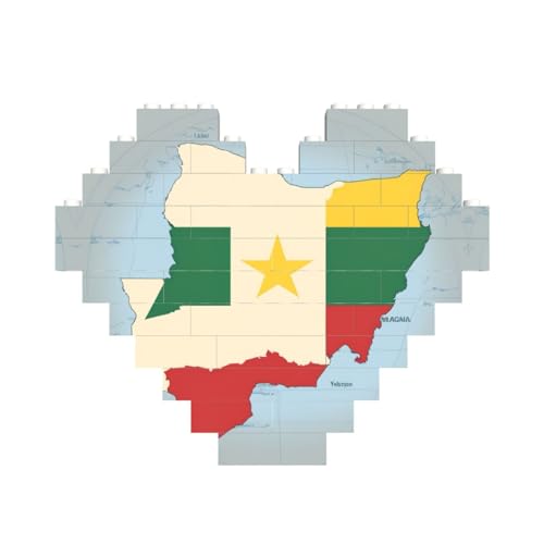 Senegal-Flaggen-Karte mit gelbem Sterndruck, herzförmiges Baustein-Puzzle, personalisiertes Geschenk für Männer und Frauen Senegal-Flaggen-Karte mit gelbem Sterndruck, herzförmiges Baustein-Puzzle, personalisiertes Geschenk für Männer und Frauen von nanger