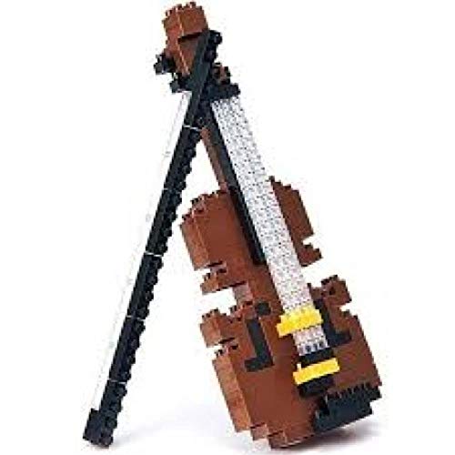 Nanoblock 58513931 - Violin, 3D-Puzzle, Mini Collection, Schwierigkeitsstufe 2, mittel, 180 Teile von nanoblock