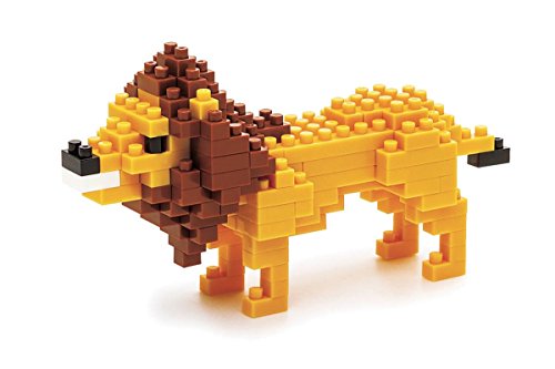 Nanoblock 58514350 - Löwe, 3D-Puzzle, Mini Collection, Schwierigkeitsstufe 2, leicht, 150 Teile von nanoblock
