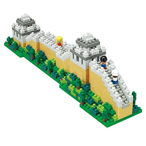 Nanoblock Klemmbaustein Set Sights to See Chinesische Mauer 640 Teile, Geschicklichkeitslevel 2, NBH-136 von nanoblock
