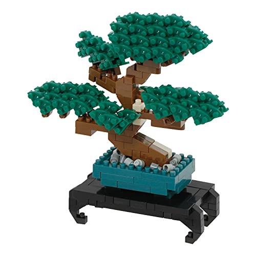 nanoblock BANDAI Bonsai - Mini-Bausteinfigur, Pixelart - 280 Teile - NBC224 von nanoblock