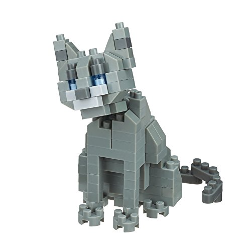 nanoblock - Cat Breed - Russian Blue (Box of 12), Collection Series von nanoblock