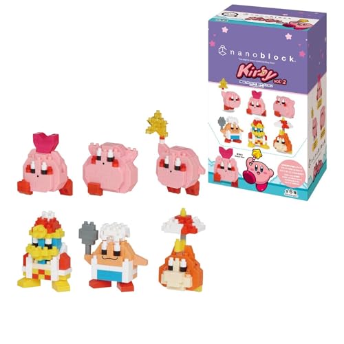 nanoblock - Kirby - Kirby Sortiment 2 (Blind Box Komplett-Set), Minano Series Bausatz, NAN22415 von nanoblock