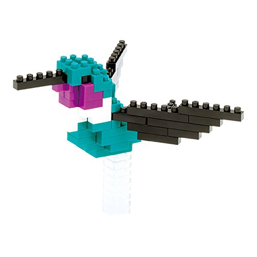nanoblock NBC-078 - Hummingbird / Kolibri, Minibaustein 3D-Puzzle, Mini Collection Serie, 100 Teile, Schwierigkeitsstufe 2, mittel von nanoblock