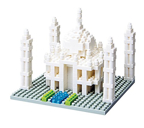 nanoblock NBH-008 - Taj Mahal, Minibaustein 3D-Puzzle, Sights to See Serie, 420 Teile, Schwierigkeitsstufe 2, mittel von nanoblock