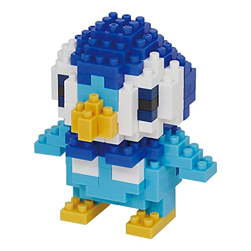 nanoblock -NBPM-079 - Pokemon Piplup Tiplouf Plinfa, Merhfarbig von nanoblock