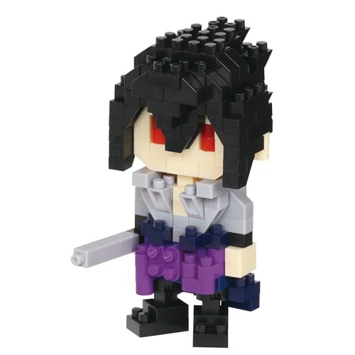 Nanoblock Bandai Sasuke Uchiwa - Mini-Bausteinfigur - Konstruktionsspiel - Bausatz für Manga-Pixel-Figur - NBCC135 von Nanoblock