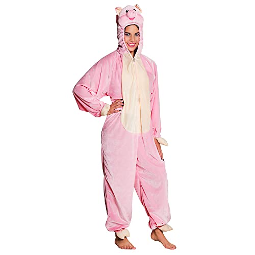 B88008-165 rosa Kinder Mädchen Junge Damen Herren Schwein Schweine Pig Kostüm-Overall bis max.165 cm Körpergröße von narrenkiste