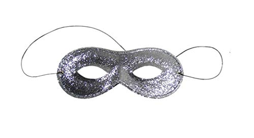 Fu61380-1 Silber Kinder Damen Herren Augen Maske Glitter von narrenkiste