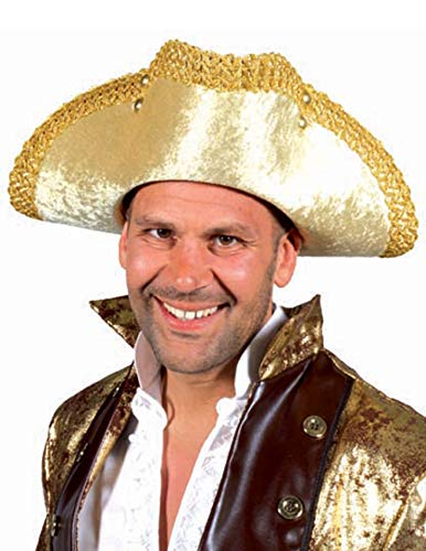 M208308-L-XL Gold Damen Herren Barock Hut Dreispitz Gr.L-XL M208308-L-XL Gold Damen Herren Barock Hut Dreispitz Gr.L-XL von narrenkiste