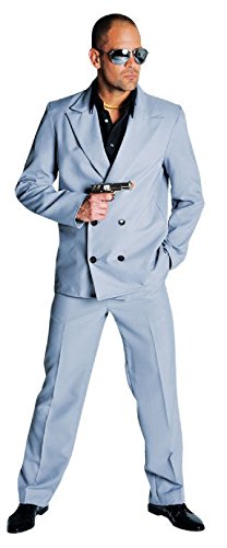 M210252-L grau Herren Miami Vice Anzug-Kostüm Bodyguard Gr.L von narrenkiste
