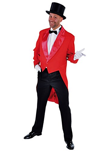 M212215-7-M rot Herren Party Theater Frack Cabaret gefüttert Gr.M von narrenkiste