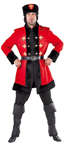M215211-S rot-schwarz Herren Kosakenkostüm Kosakenuniform Gr.S von narrenkiste