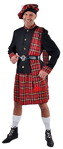 M215274-M Herren Schotte rot-schwarz Schottenkostüm Gr.M M215274-M Herren Schotte rot-schwarz Schottenkostüm Gr.M von narrenkiste