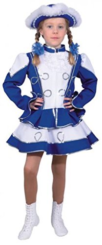 O664-152 Funkenkostüm Kinder-Mädchen blau-weiß mit Silberborte Gr.152 O664-152 Funkenkostüm Kinder-Mädchen blau-weiß mit Silberborte Gr.152 von narrenkiste